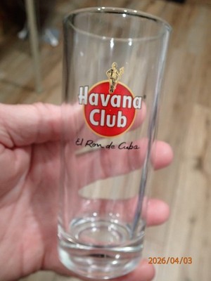 Vintage HAVANA CLUB Rum El Ron de Cuba Highball - Collins Glass 5 1/2 
