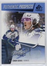 2023-24 Upper Deck SP Game Used CHL Edition Blue Auto Conor Geekie #3 Auto