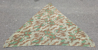 Wehrmacht Zeltban Poncho mimetico scheggiato in buone condizioni 100% originale