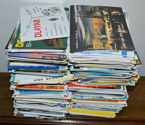 Over 1000 QSL Cards Ham Radio Amateurs Bundle Job Lot Worldwide 1990s 2000s