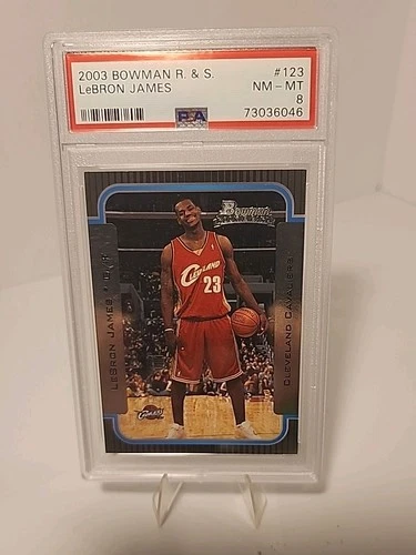 2003-04 Bowman R&S LeBRON JAMES (RC) #123 PSA 8 Rookie Card