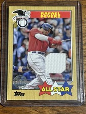 2022 Topps Series 2 1987 Topps Baseball All-Star Relics Rafael Devers #87ASR-RD
