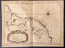 1757 Bellin d&rsquo;Anville Carte de la Guyane Antique Map Guyana Suriname Guiana