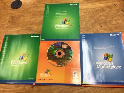 Microsoft Windows XP Home Edition Version 2002 w/ Product Install Key & Box