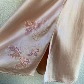 Agent Provocateur Edenn Silk Embroidered Peach Pink Blush Chemise Slip Dress