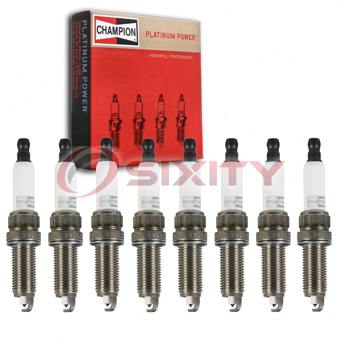 8 pc Champion Platinum Spark Plugs for 2009-2012 BMW 750i 4.4L V8 Ignition lf