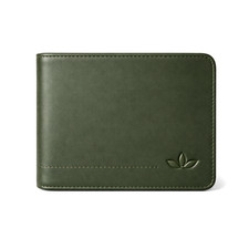 Mens Bifold Genuine Cow Leather Wallet
