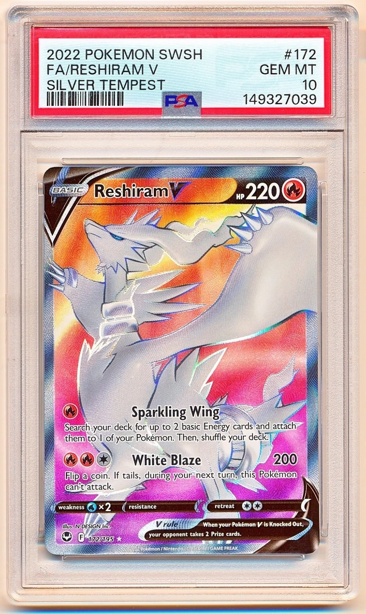Reshiram Pokémon TCG Professional Sports Authenticator (PSA