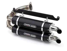 Trinity Racing Black Stage 5 Dual Exhaust For 2019-21 Honda Talon 1000R/1000X