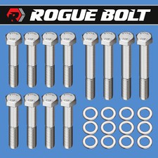 Sbc Exhaust Manifold Bolts Ram Horns Hex Stainless Small Block Chevy 327 350