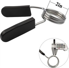 Euway Weight Bar Clips Barbell Clamps 2 Inch for Olympic Bar Spring Lock Collars