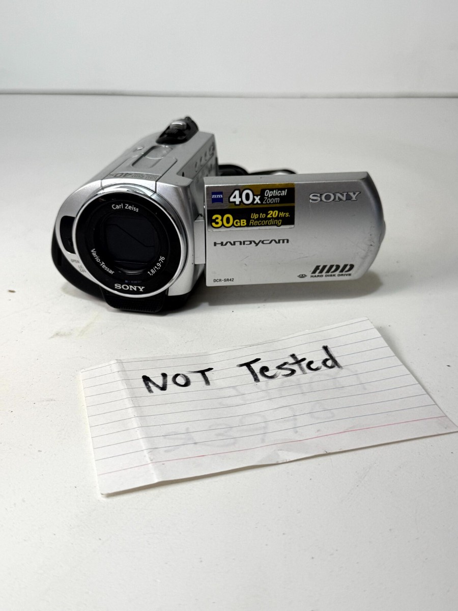 Sony HD Handycam シルバー Sony Handycam DCR-SR42 Camcorder Silver 30GB HDD 2.5
