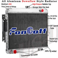 4 Row Radiator For 1966-69 Dodge Charger 500 Rt 7.0l 7.2l 1966 Charger 5.9l At