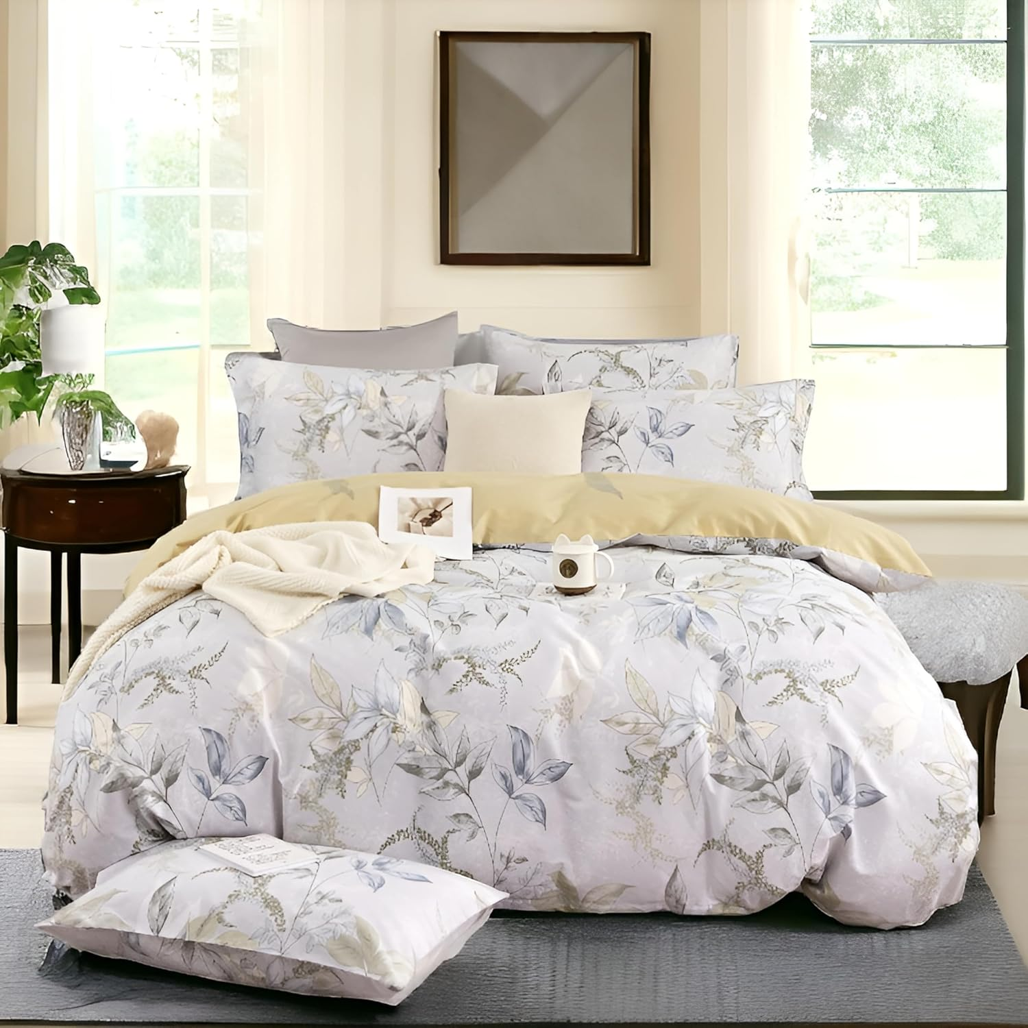 Duvet Cover Set – 3 Pcs King Duvet Cover Set – King Duvet Cover and 2 Pillow Sha-image