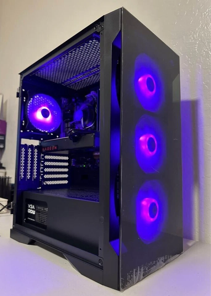 Custom RGB Gaming Desktop PC Intel Core i7 3.40 Quad 32 GB SSD Nvidia RTX 4060 - Image 3 of 4