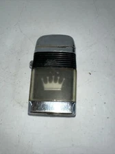 Vintage Scripto VU Lighter with Scripto Crown As Is Untested Empty