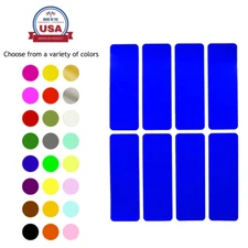 Rectangle Color Coding 3x1 Inch Labels to Write On Crafts Decoration Stickers 