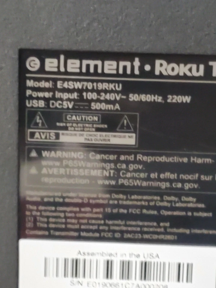 FAST SHIPPING ELEMENT E45W7019RKU  70D06A-ZC66AG-07 - Image 4 of 4