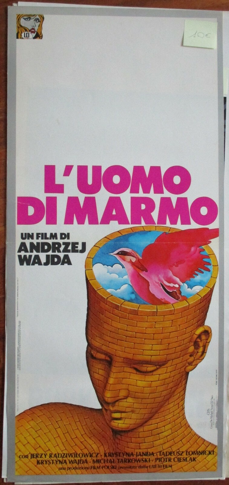 Locandina originale film L'uomo di marmo (1978) - Regia di Andrzej Wajda
