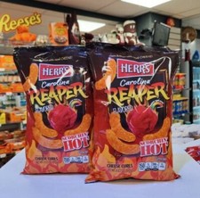 Herrs Carolina Reaper Cheese Curls 170g x 2 Bags USA Import