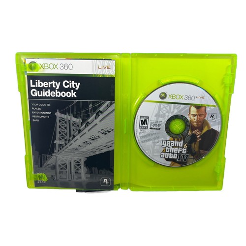 Grand Theft Auto IV GTA 4 Xbox 360 Video Game Complete Manual Map Tested - Picture 3 of 4