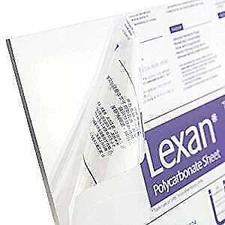 Polycarbonate Lexan Sheet Clear 0.250” - 1/4" x 24" x 24"