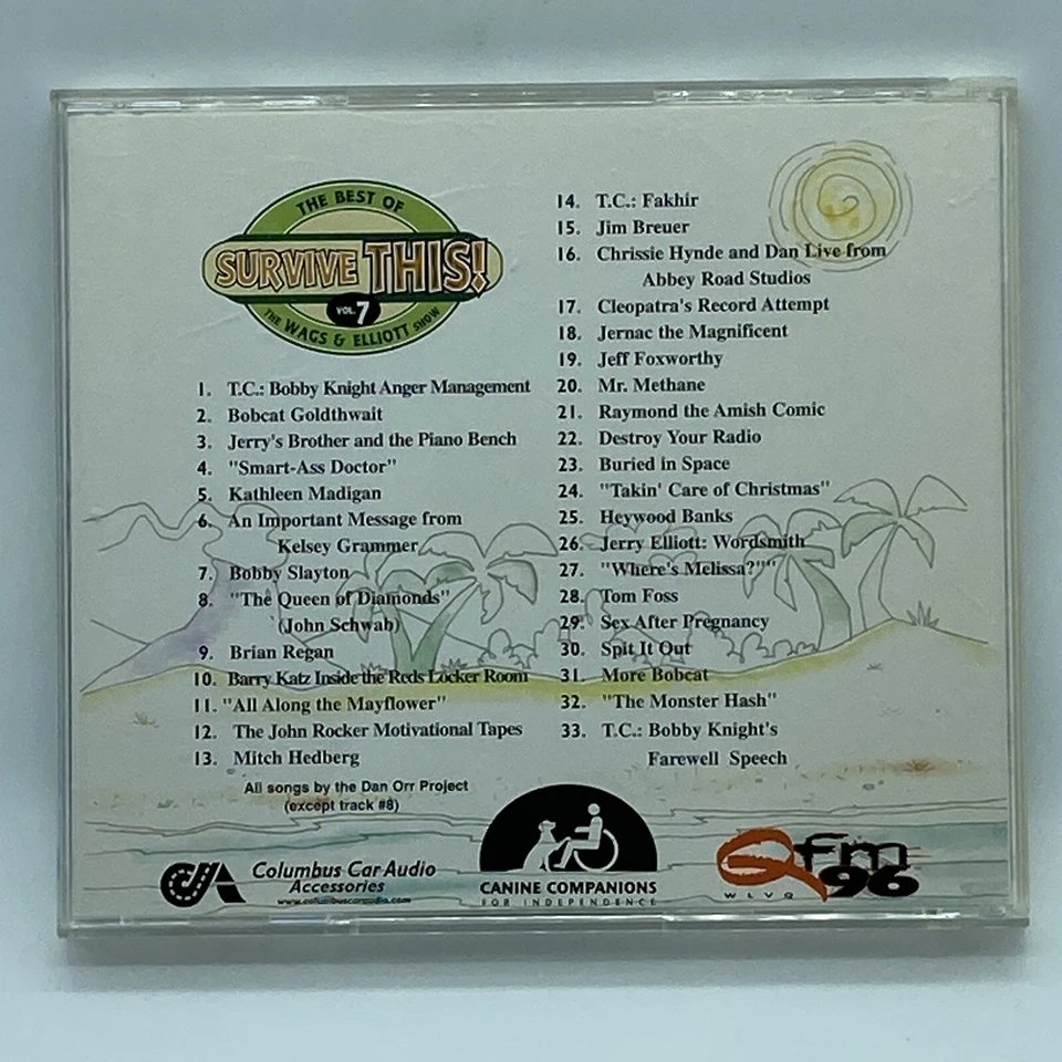 Best of Wags & Elliott "Survive This!" Volume 7 CD OOP QFM96 WLVQ Radio Comedy - Image 2 of 4