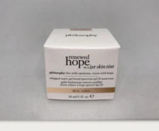 PHILOSOPHY RENEWED HOPE IN A JAR SKIN TINT TINTED MOISTURIZER 4.5 NUDE 1 OZ 