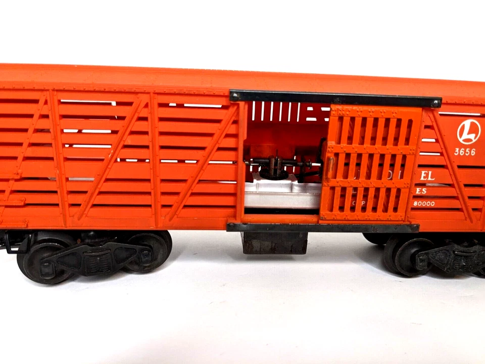 Lionel Postwar Operating Cattle Car & Corral Set No. 3656 O Gauge COMPLETE - Image 4 of 4