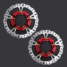 14.0" Red Brake Rotors Disc for Harley 09-later Street Road Glide FLHTK FLTRX 