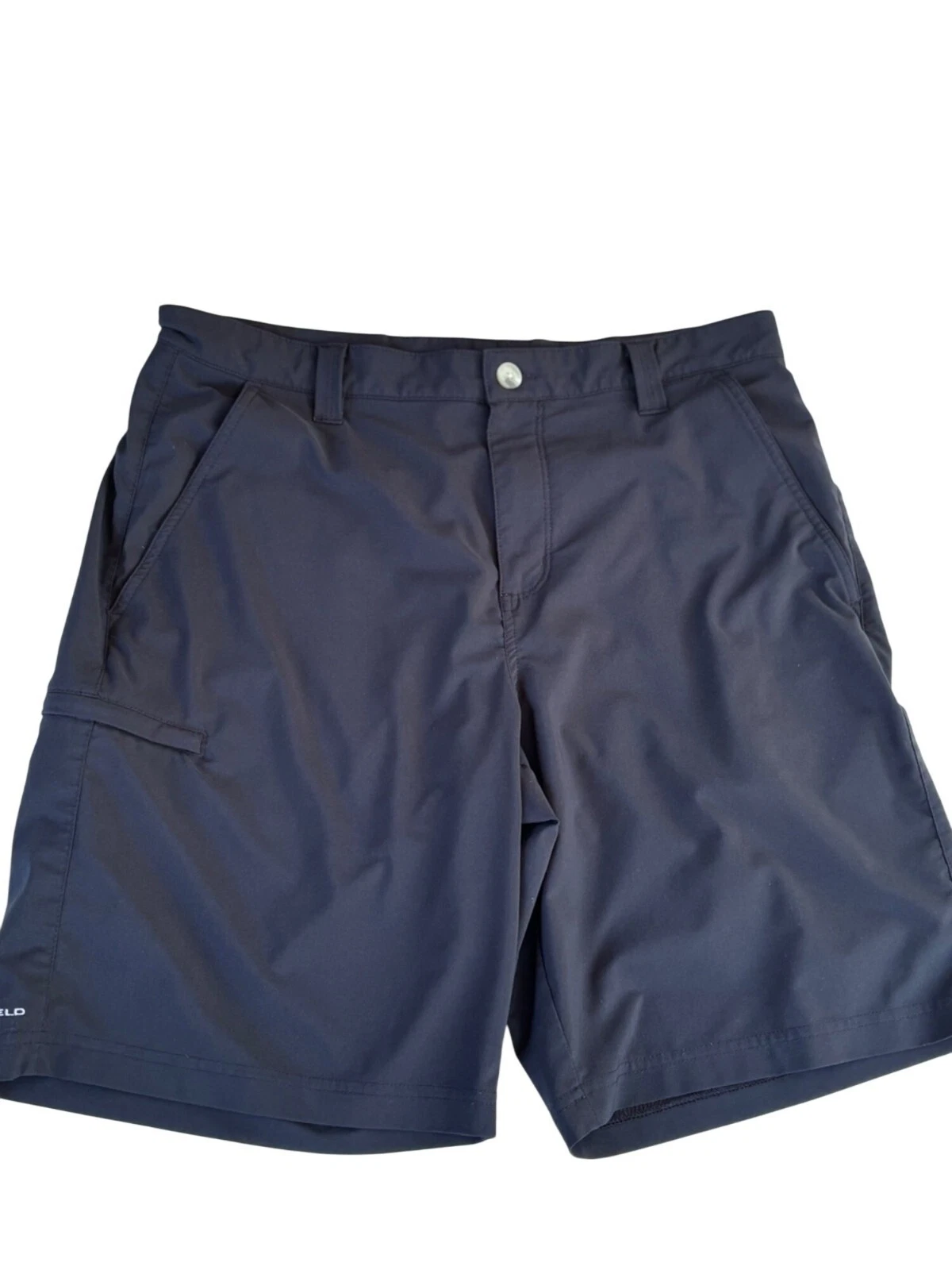 Columbia PFG Mens black Cargo Shorts Size 34W Omni-Shade UV Protection Lightweig