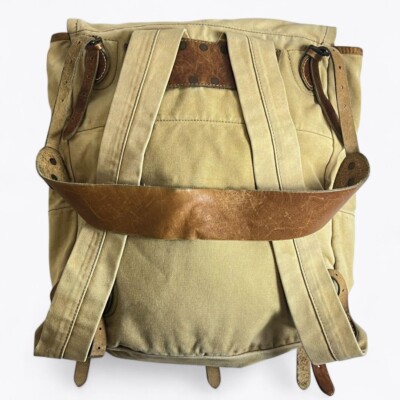 RRL DOUBLE RL Ralph Lauren Leather Canvas Bag #EC ZCA | eBay