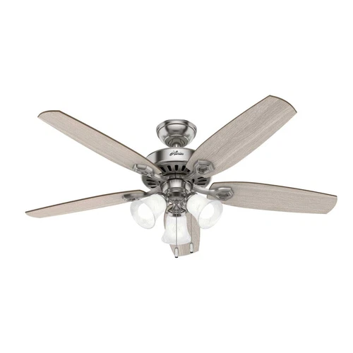 Hunter 52" Builder Plus Ceiling Fan w/ 3 LED Light Traditional Pull Chain Casual - Picture 1 of 5