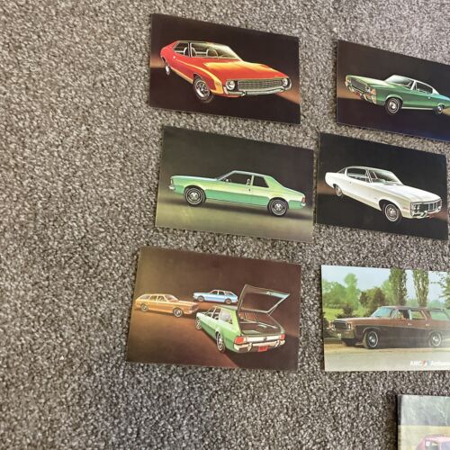 1972 1973 AMC Sales Brochure American Motors Post Cards Lot Amx Cardin Javelin - Picture 3 of 24