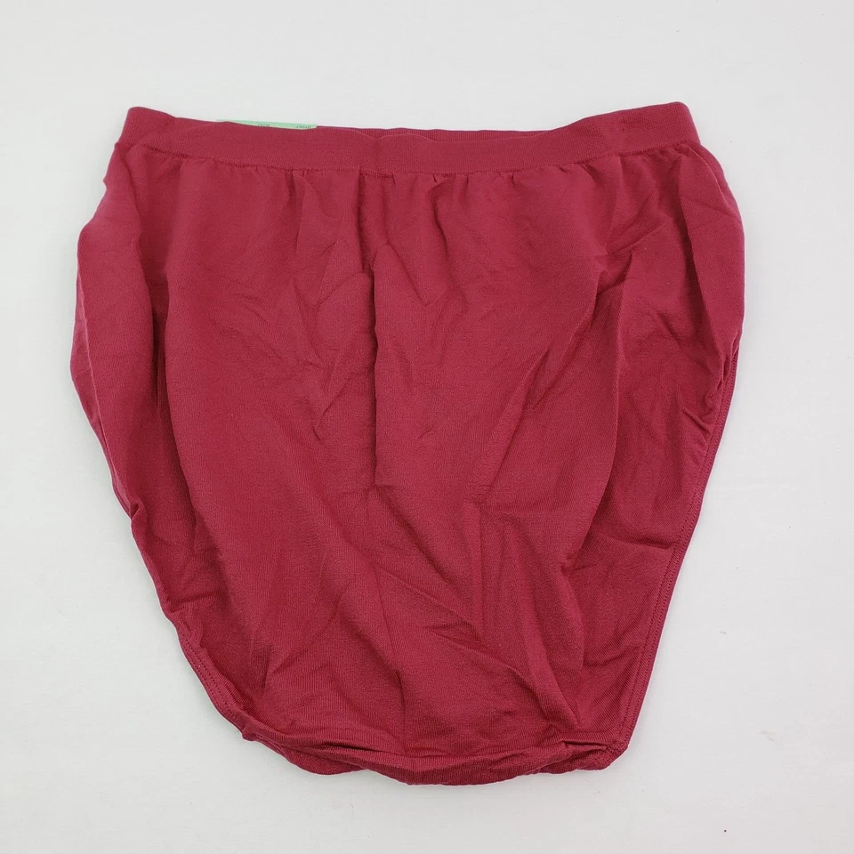 Bali Womens Sz 8/9 Spice Red Comfort Revolution Seamless Hi Cut Brief Underwear - Image 2 of 4