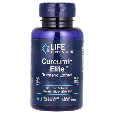 Life Extension Curcumin Elite Turmeric Extract - 60 Vegetarian Capsules