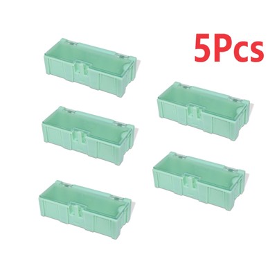 5Pack MD SMT Electronic Component Container Case Auto Lock Mini Storage Boxes