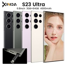 4G 6.8"HD LTE 3GB+64GB 4000mAh S23+Ultra XINDA Smartphone Built-in pen Android
