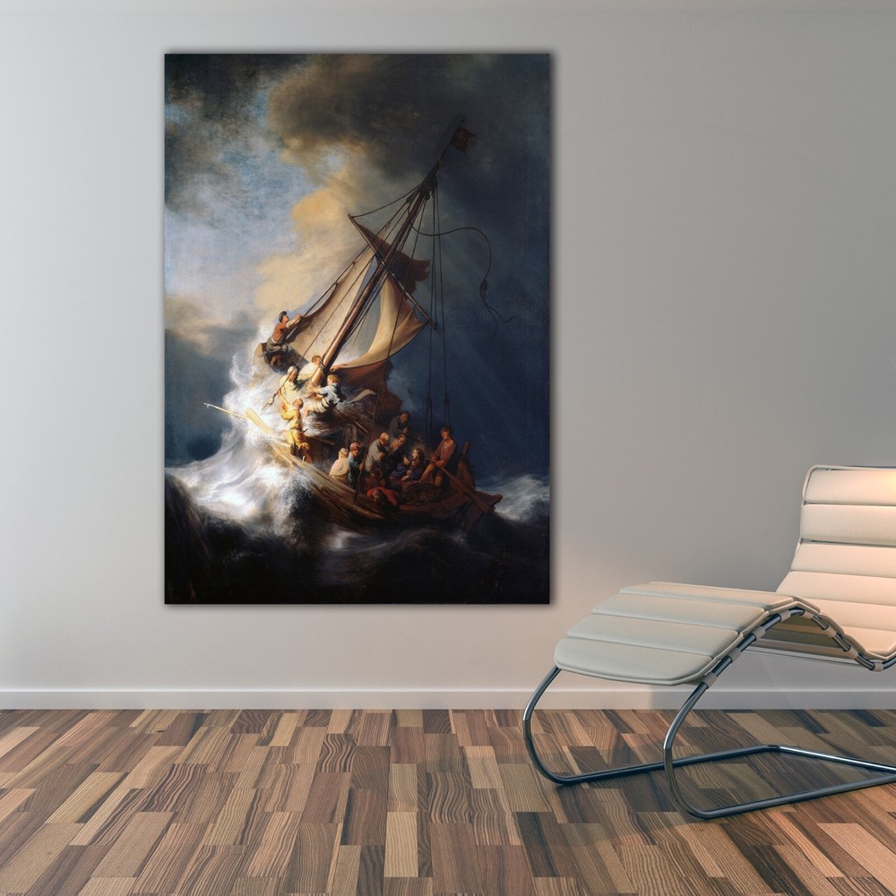 The Storm on the Sea of Galilee Wall Art Print by Rembrandt