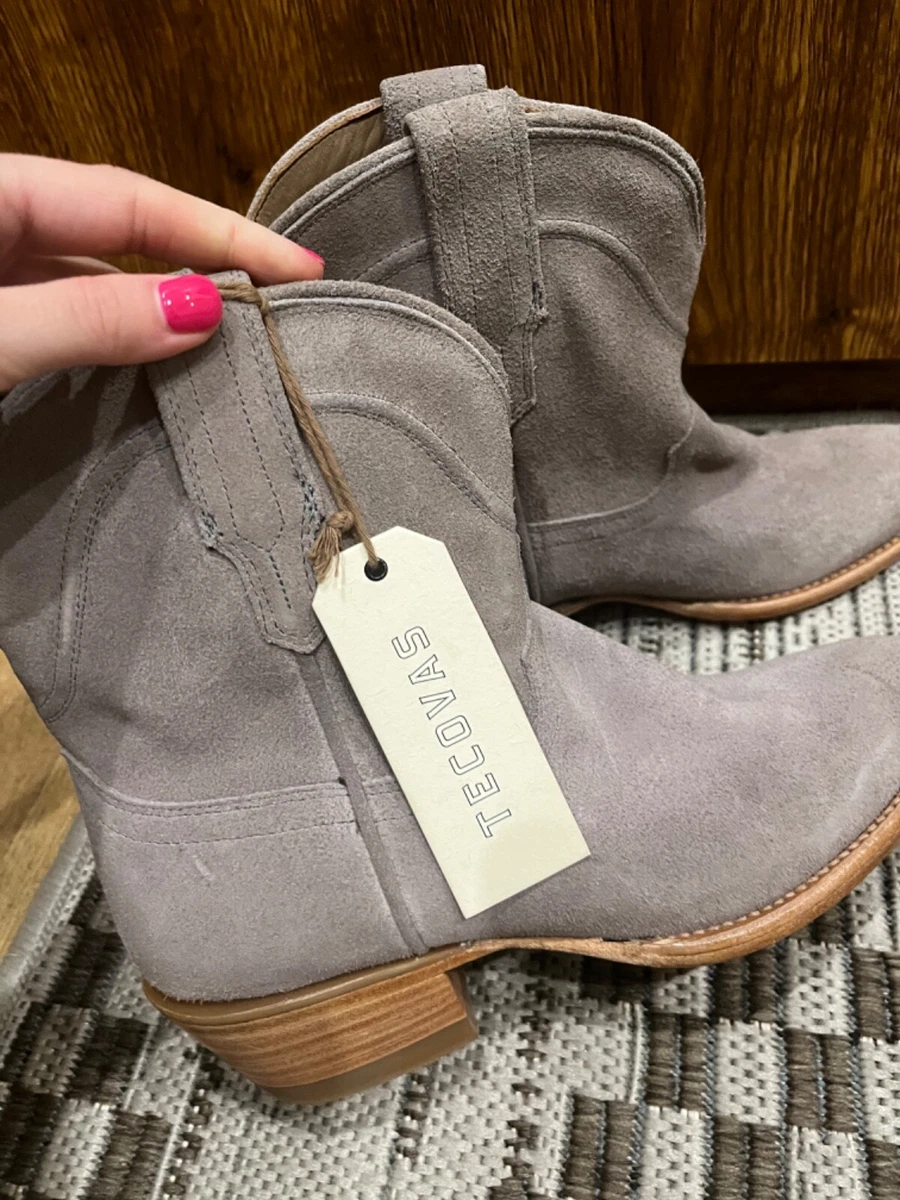 Tecovas The Lucy Women s Western Boots Size 7.5 Grey Suede eBay