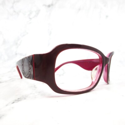 COACH RECTANGULAR FULL RIM DESIGNER EYEGLASSES FRAMES - LEXI S493 COACH LEXI (S493) RUBY 56[]18 125 Eyeglass Frames - must  main image 4