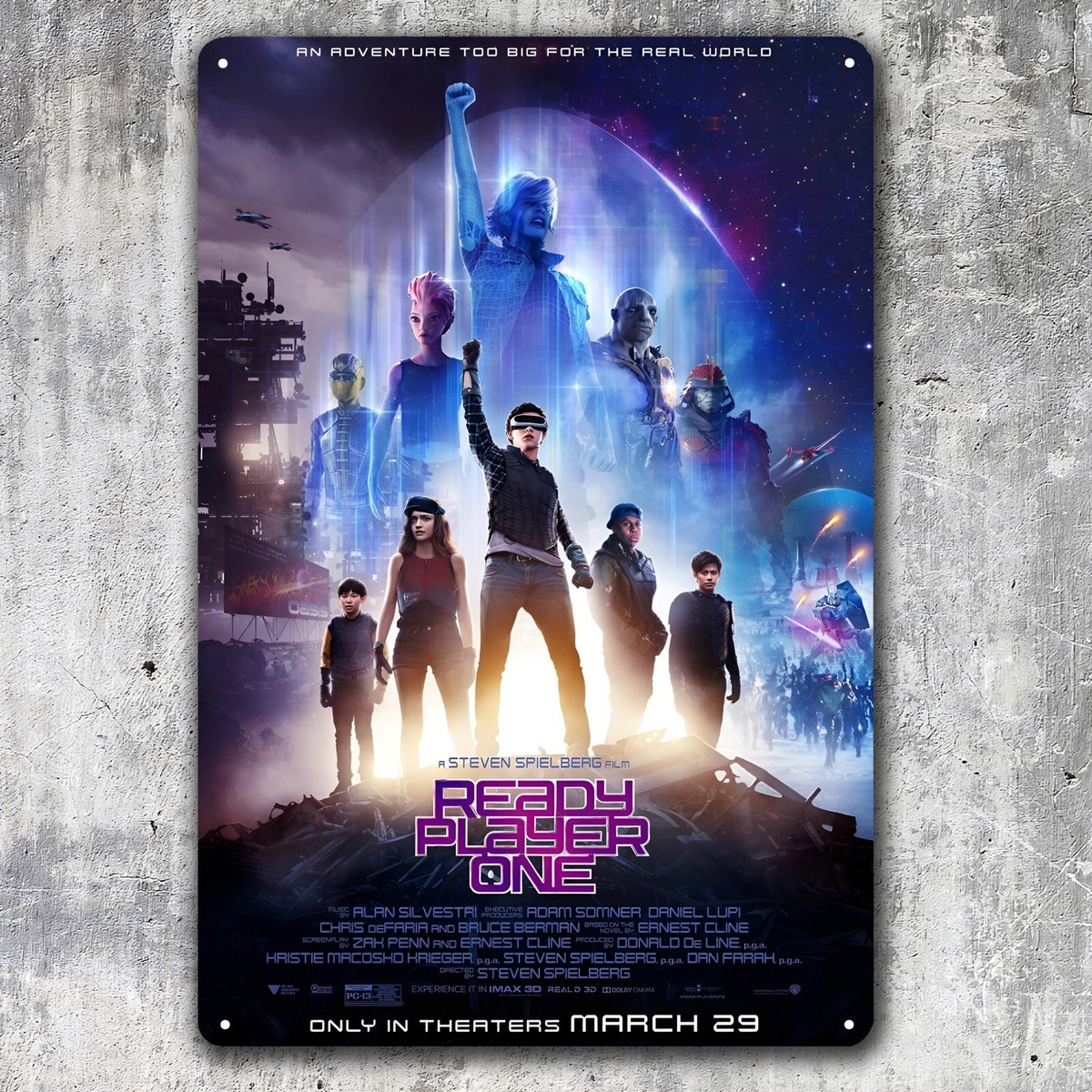 Ready Player One Movie Metal Poster Collectable Tin Sign