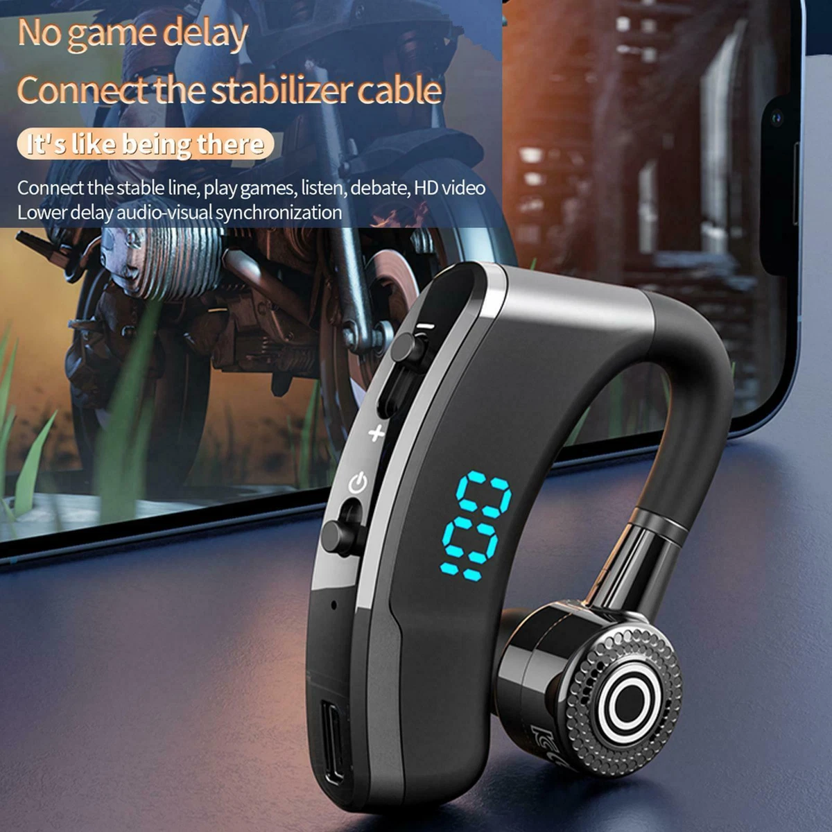 New V9 Wireless Bluetooth 5.0 Headset Sports Headphone Single