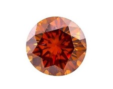 ORANGE DIAMOND ROUND CUT LOOSE GEM SHAPE GENUINE FACETED NATURAL MICRO STONE 2mm