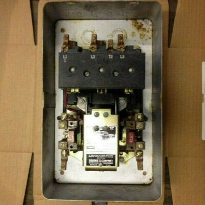 Square D, AC magnetic Starter, Series A, NEMA size 2, 25HP