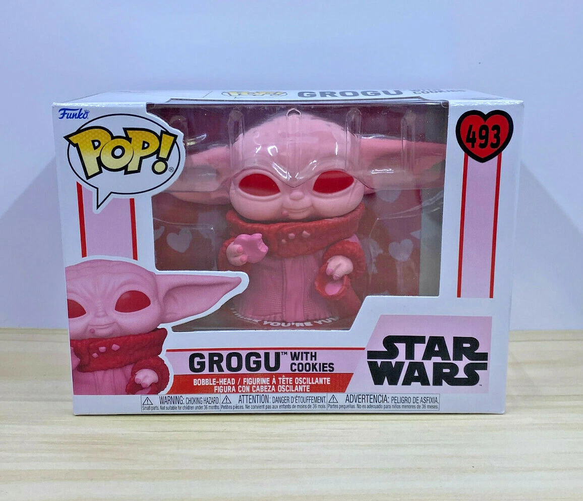 Figurine Pop Grogu with cookies Pink (Star Wars The Mandalorian