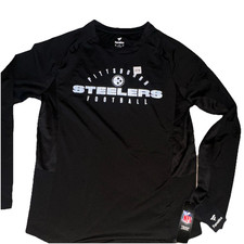 Fanatics Pittsburgh Steelers NFL Men's Lightweight Long Sleeve T-Shirt Black M