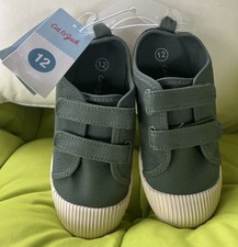 Cat Jack Toddler Parker GREEN Unisex Hook- and -Loop Sneakers SIze 12 NWT