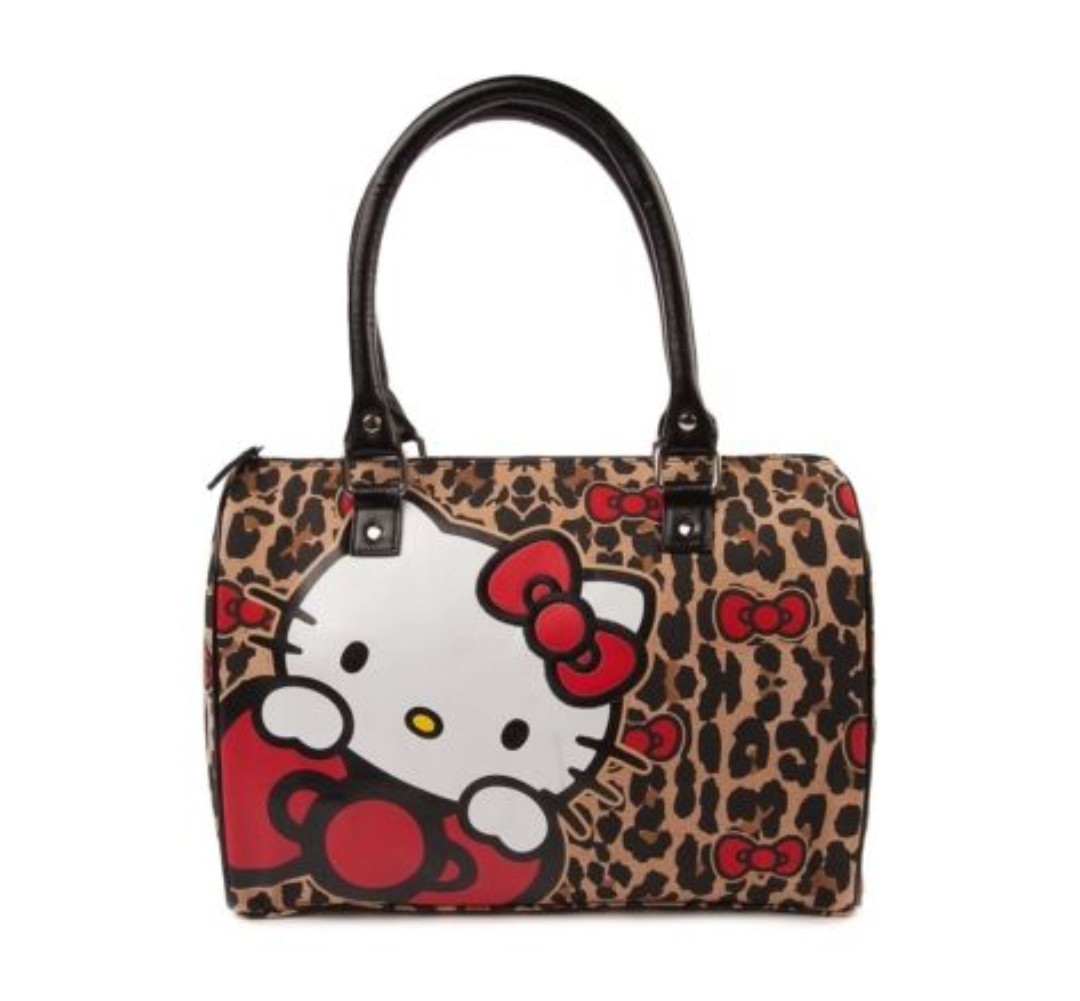 Loungefly Hello Kitty Leopard Print Speed Satchel Bag