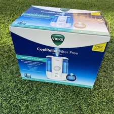 Vicks Cool Relief Humidifier Filter Free VapoSteam Cool Mist 1.2 Gallon VUL600